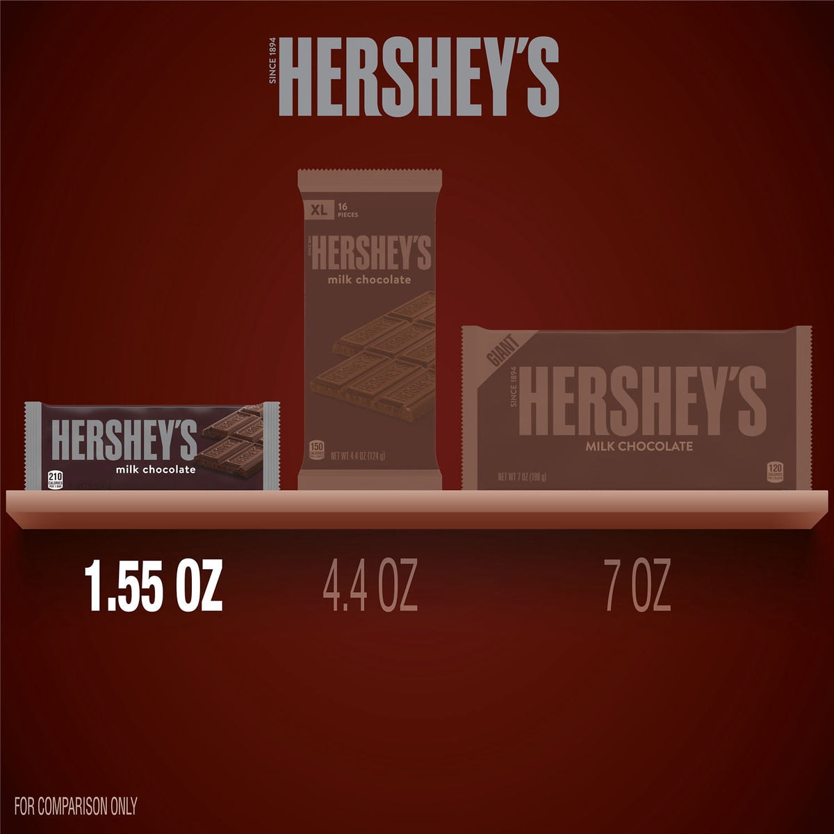 Hershey's full-size chocolate bars for movie night