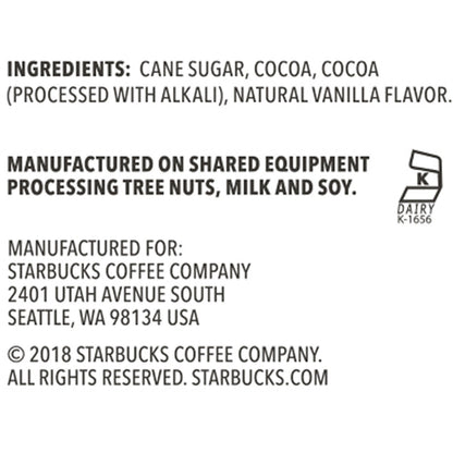 Starbucks dark chocolate hot cocoa mix packaging