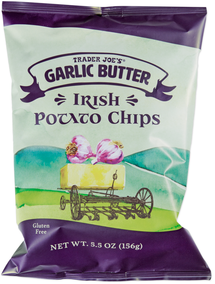 Garlic butter Irish potato chips by Trader Joe's