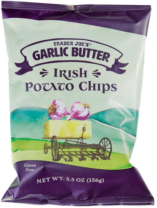 Garlic butter Irish potato chips by Trader Joe's