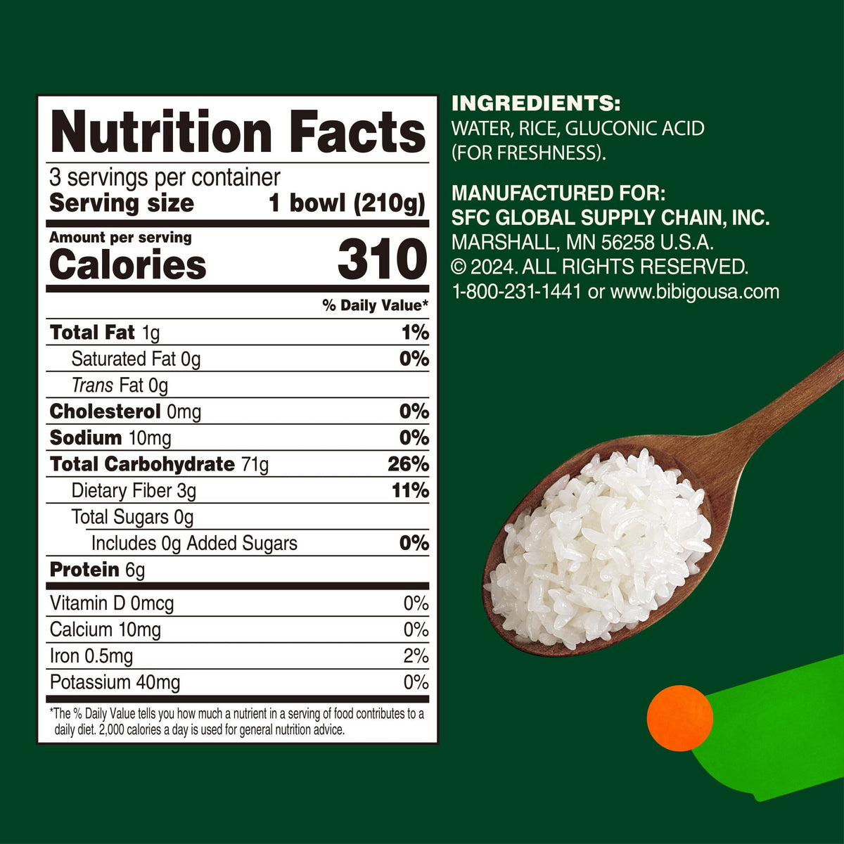 Bibigo soft sticky white rice
