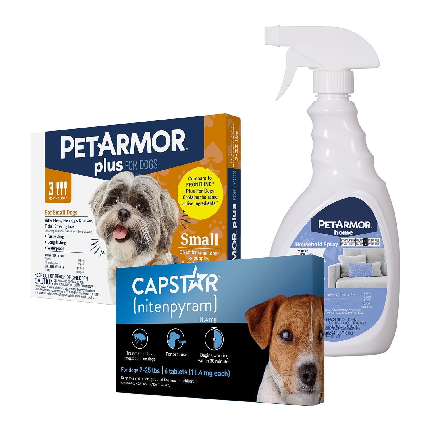 PetArmor Plus Capstar flea and tick bundle for small dogs 5-22 lbs