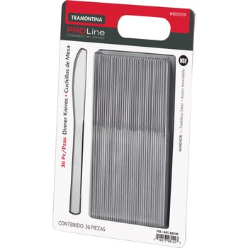 Tramontina ProLine Windsor stainless steel dinner knife set 36 count