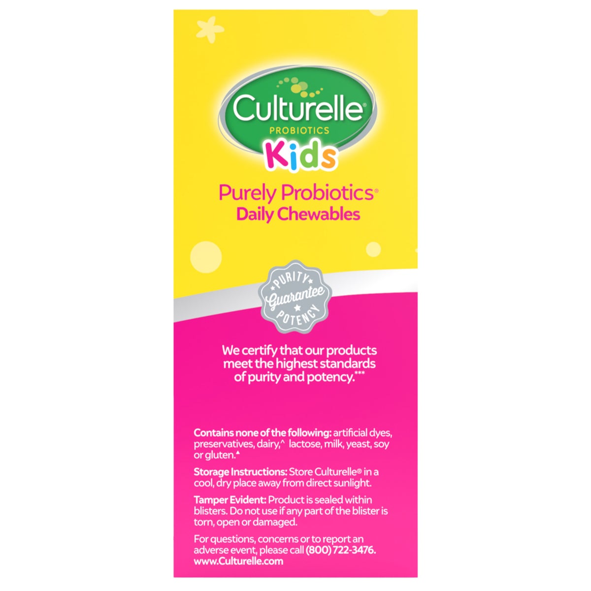 Dairy-free gluten-free probiotic supplement for children