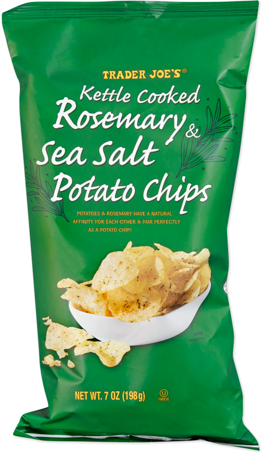 Trader Joe's rosemary sea salt kettle cooked potato chips