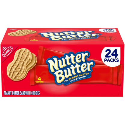 Nutter Butter sandwich cookies 24-count box