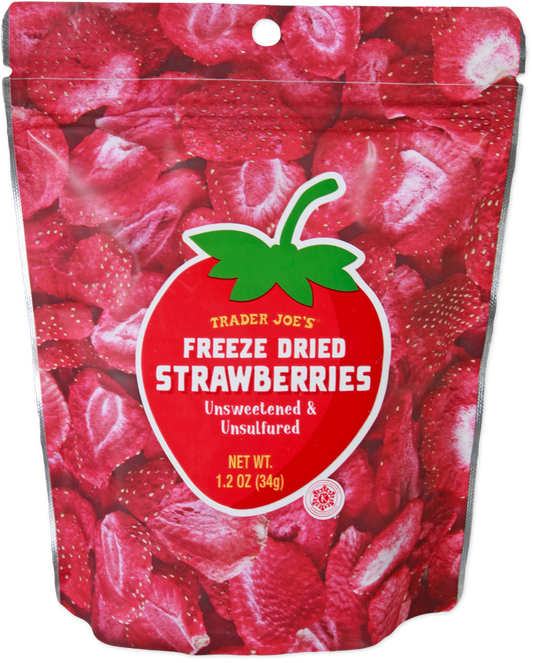 Trader Joe's freeze dried strawberries snack