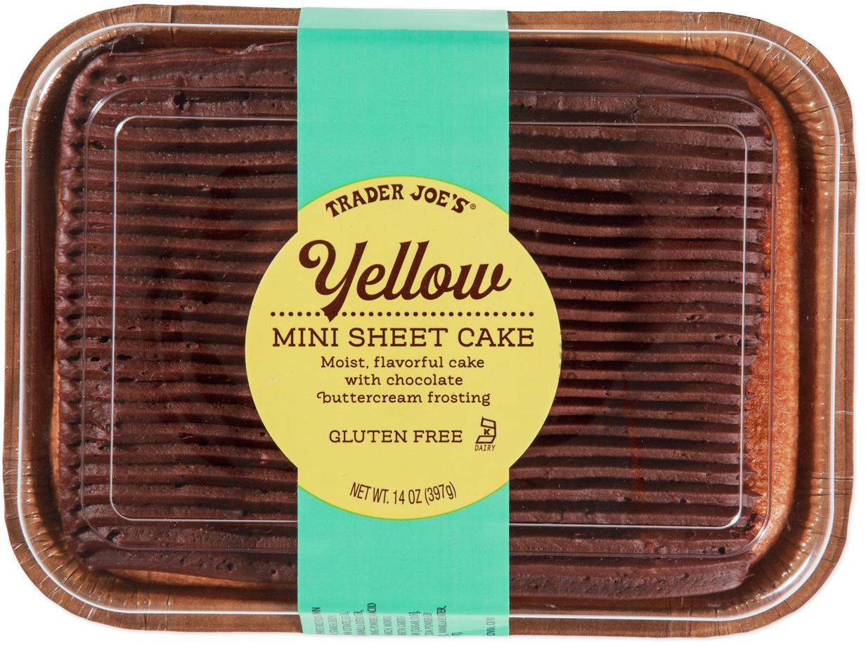 Trader Joe's yellow mini sheet cake