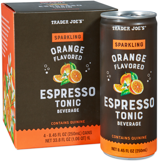 Trader Joe's sparkling orange flavored espresso tonic