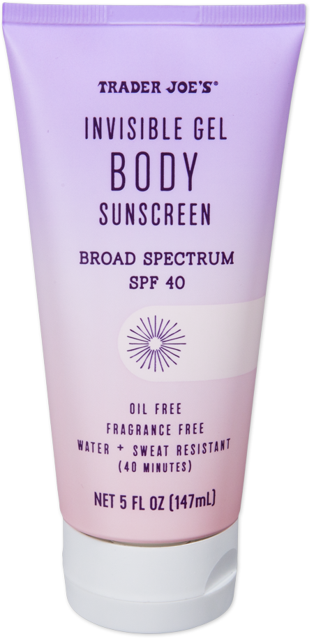 Trader Joe's Invisible Gel Body Sunscreen SPF 40