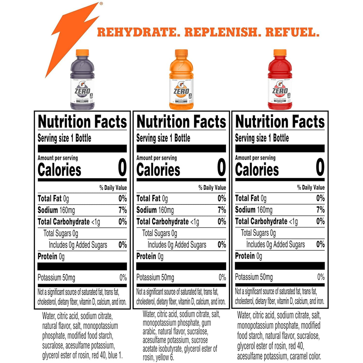Gatorade Zero 12 fl oz bottles variety pack
