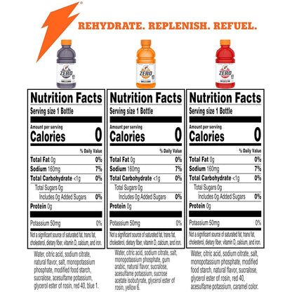 Gatorade Zero 12 fl oz bottles variety pack