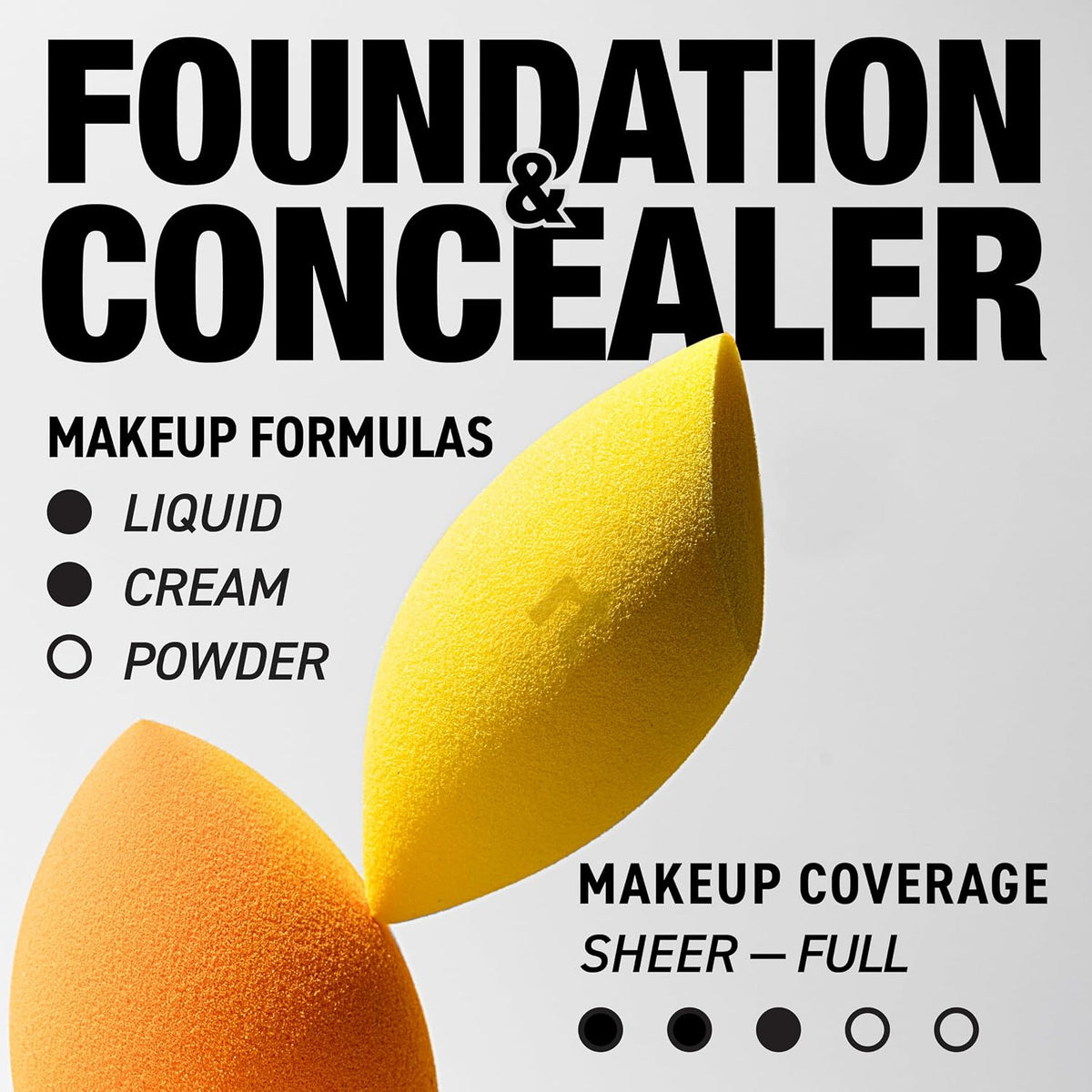 Real Techniques sponge duo for foundation and concealer