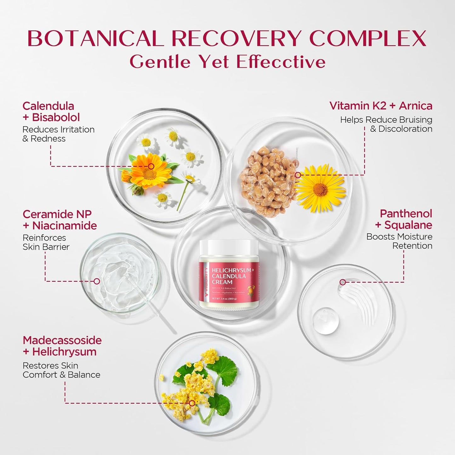 Visit the Vigority Store — Vigority Calendula Cream: Soothes Calendula Cream for Mature, Thin & Fragile Skin with Helichrysum, Bakuchiol & CICA - Hydrates, Nourishes & Strengthens Skin Barrier - Non-greasy Fragrance Free 3.4oz