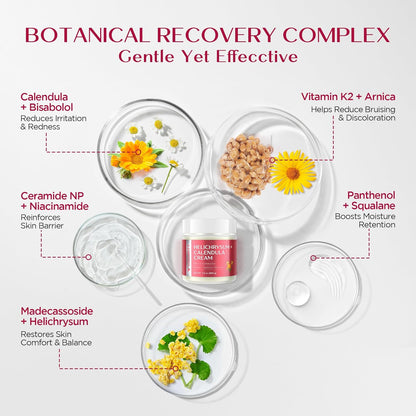 Visit the Vigority Store — Vigority Calendula Cream: Soothes Calendula Cream for Mature, Thin & Fragile Skin with Helichrysum, Bakuchiol & CICA - Hydrates, Nourishes & Strengthens Skin Barrier - Non-greasy Fragrance Free 3.4oz