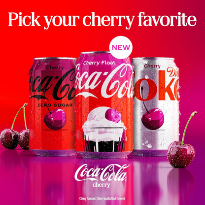 12 fl oz Coca-Cola Zero Sugar flavored soda cans