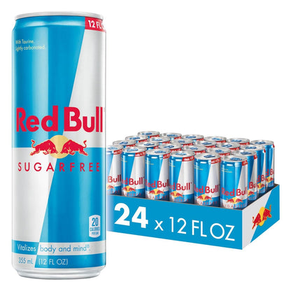 Red Bull Sugarfree low calorie energy drink can