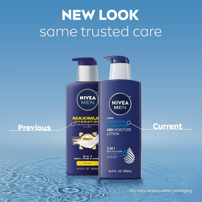 NIVEA MEN Aloe Vera hydration lotion bottle
