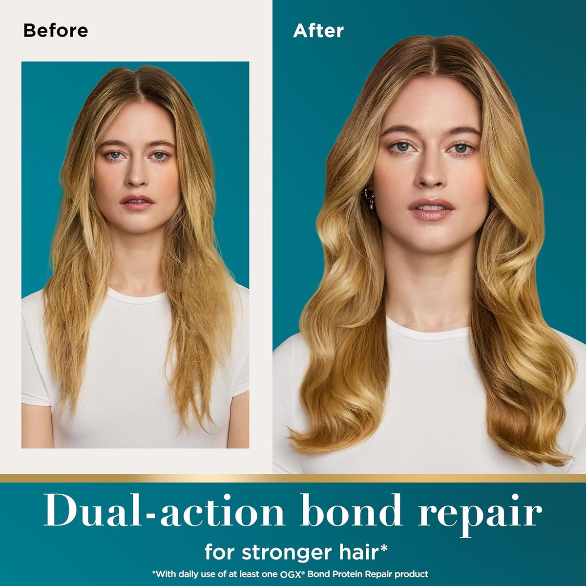 OGX heat protection spray for styling and bond repair