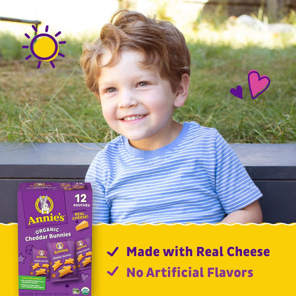 Cheddar Bunnies lunchbox snack cracker pouches