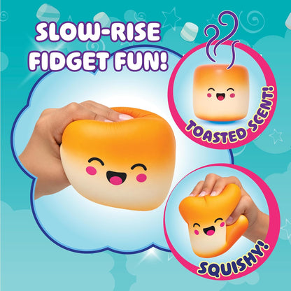 Squeeze Please marshmallow toy with soft slow-rise foam