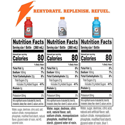 Gatorade 12 fl oz bottled sports drink variety pack