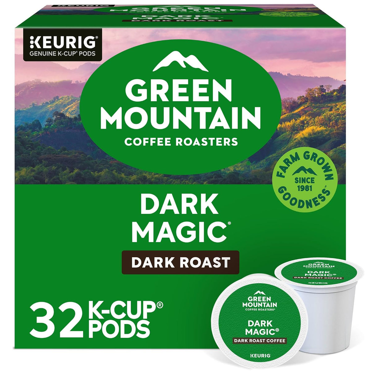 Dark roast Green Mountain Coffee Roasters K-Cup pods