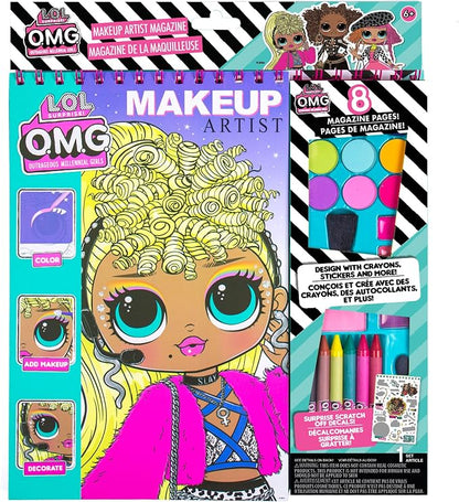 Barbie makeup artist craft kit with colors and stencils