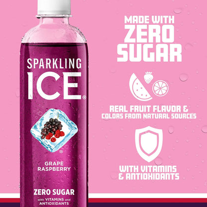 Sparkling Ice flavored water with vitamins and antioxidants