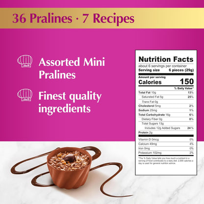 Lindt Mini Pralines 6.2 oz gourmet chocolate gift box