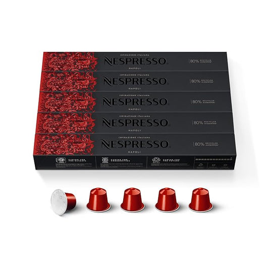 Nespresso Ispirazione Napoli dark roast coffee pods 50 count