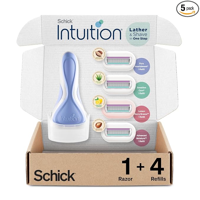 Schick Intuition women’s razor variety pack with handle and refills