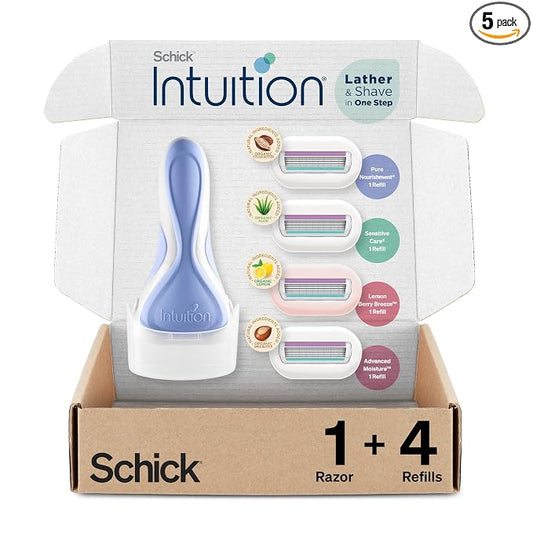 Schick Intuition women’s razor variety pack with handle and refills