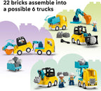 LEGO DUPLO scissor lift and tow truck building set