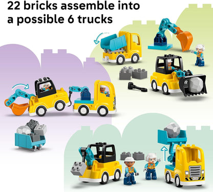LEGO DUPLO scissor lift and tow truck building set