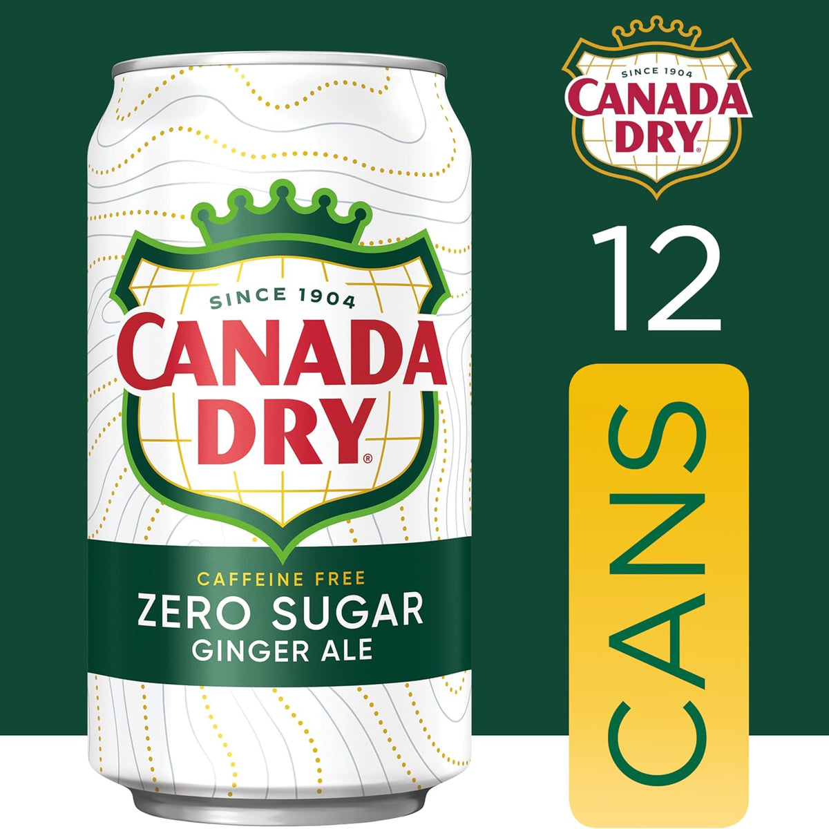 Zero calorie ginger ale soda 12 pack