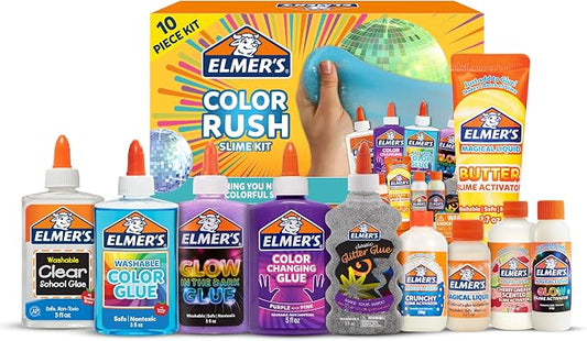 Elmer's Color Rush Slime Kit 10 piece set