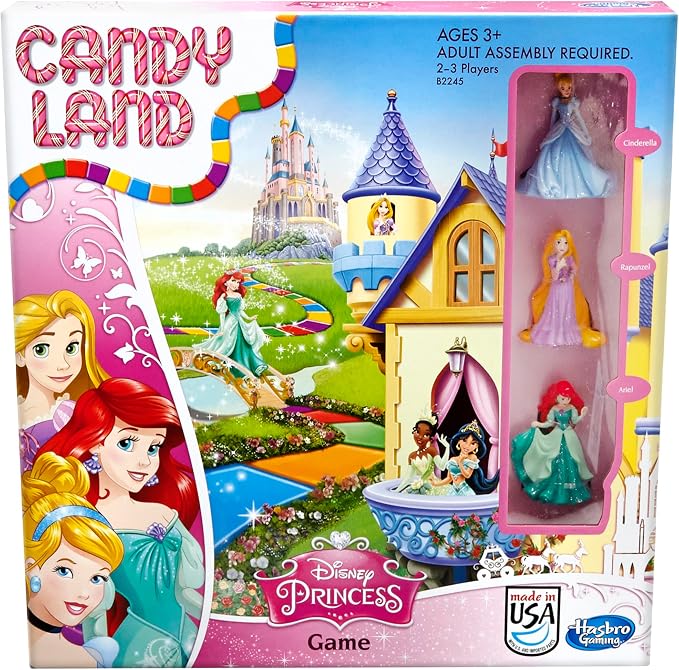 Hasbro Gaming Candy Land Disney Princess Edition board game for kids