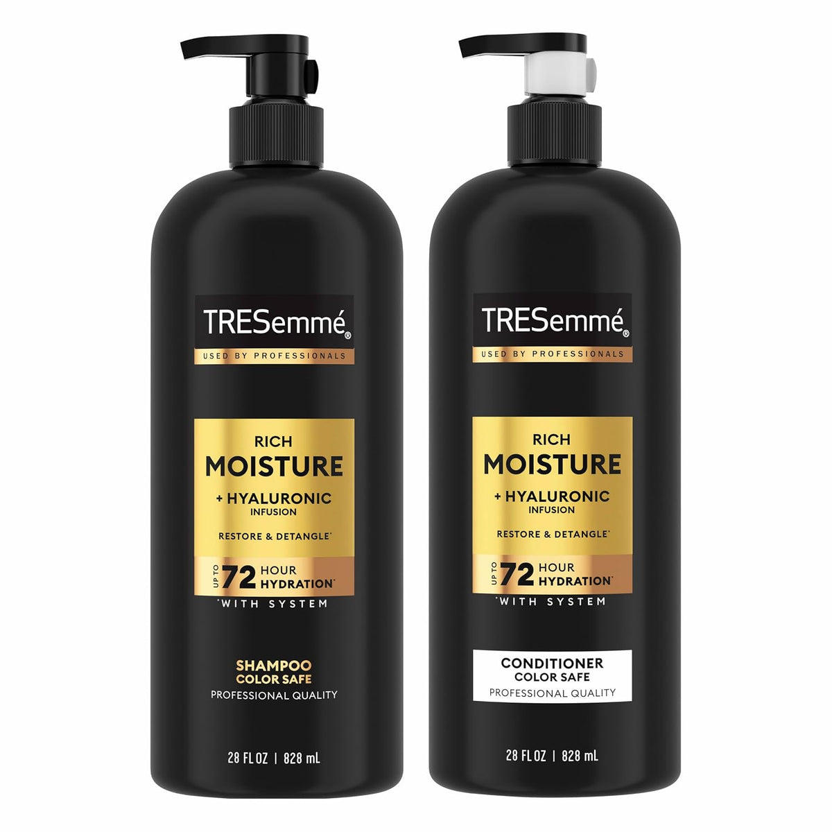 TRESemmé hydrating shampoo conditioner 28 oz bottles