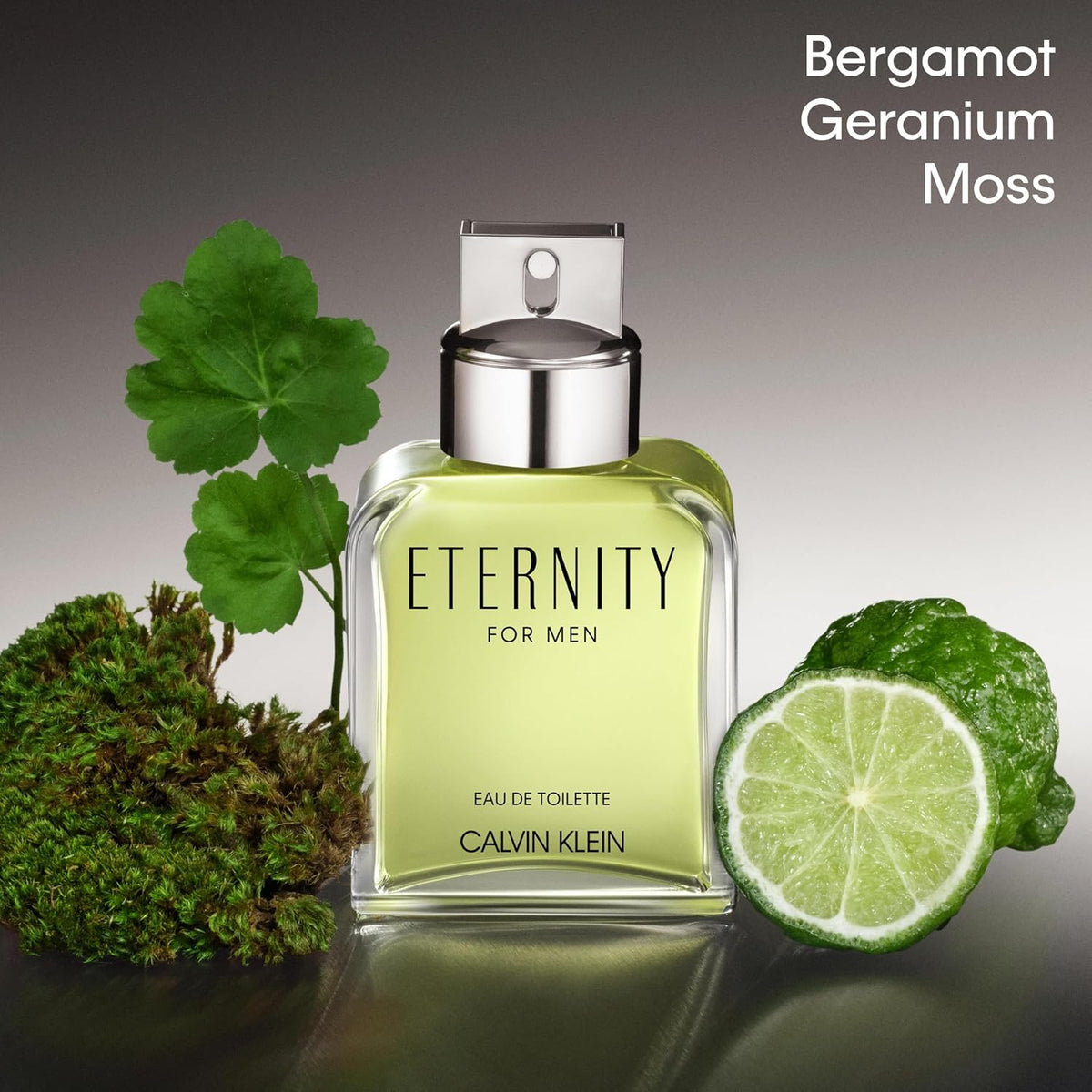 Men's fragrance bottle with clean modern design