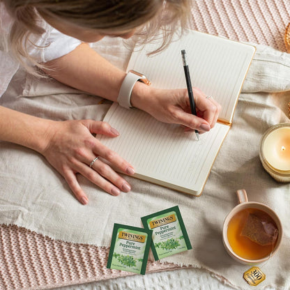 Twinings fresh minty herbal tea for hot or iced serving