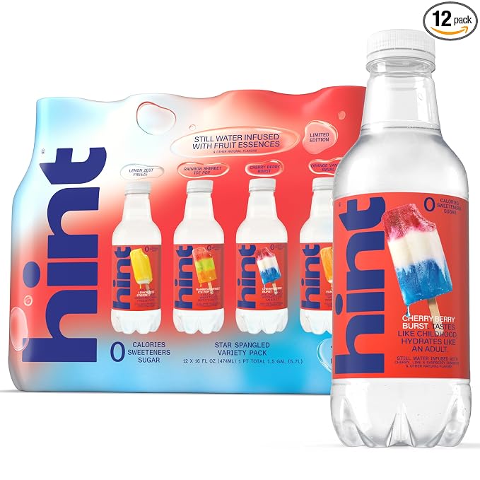 Hint Star Spangled Variety flavored water 12 pack