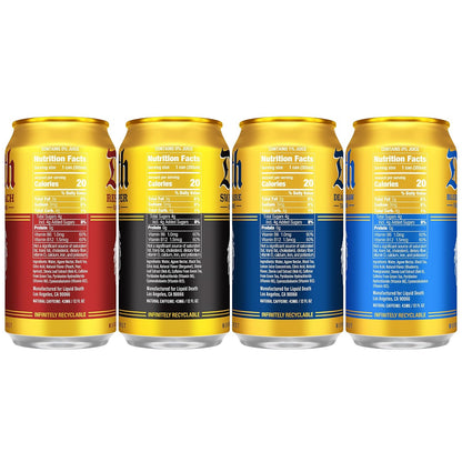 Liquid Death Sweet Reaper and Blueberry Buzzsaw iced tea cans