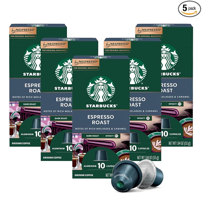 Starbucks by Nespresso Original dark roast espresso 50-count box