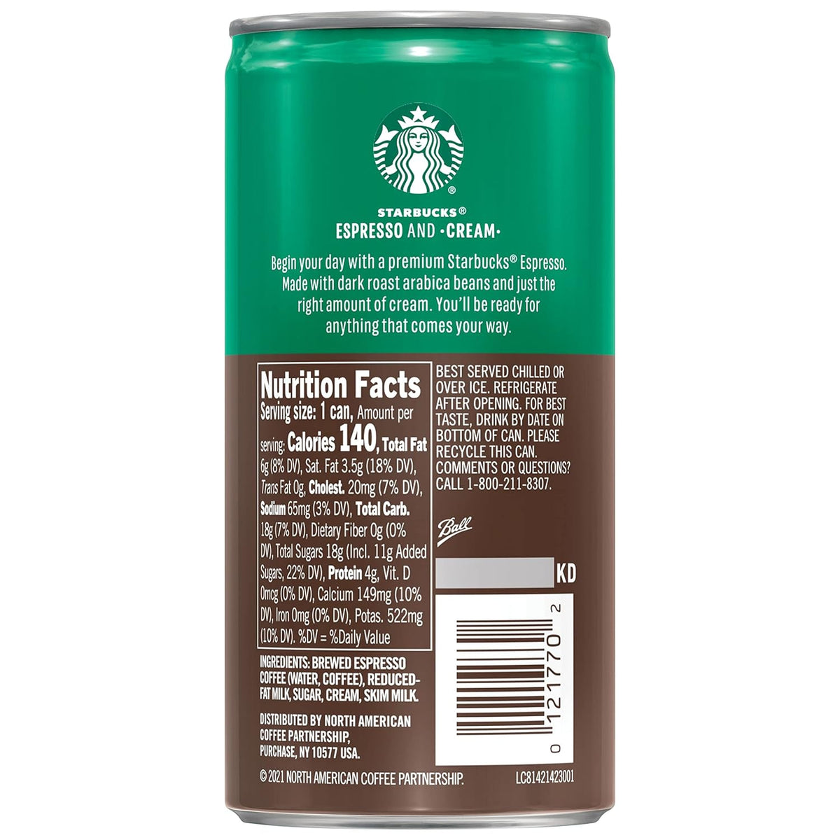 Pack of Starbucks espresso coffee beverage cans