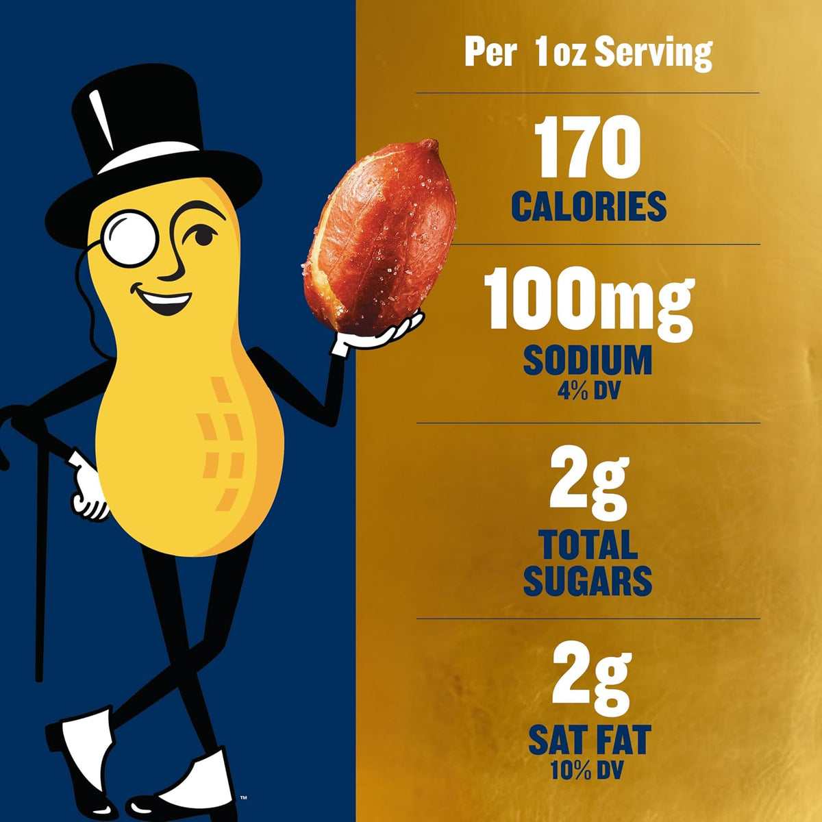 PLANTERS Special Reserve peanuts with plant-based protein