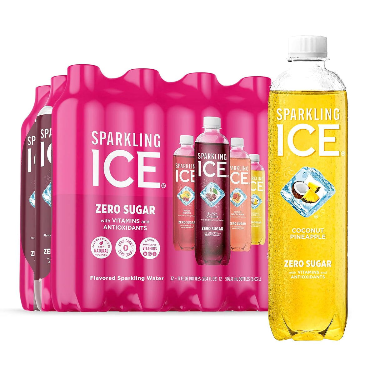 Sparkling Ice zero sugar sparkling water 12 count