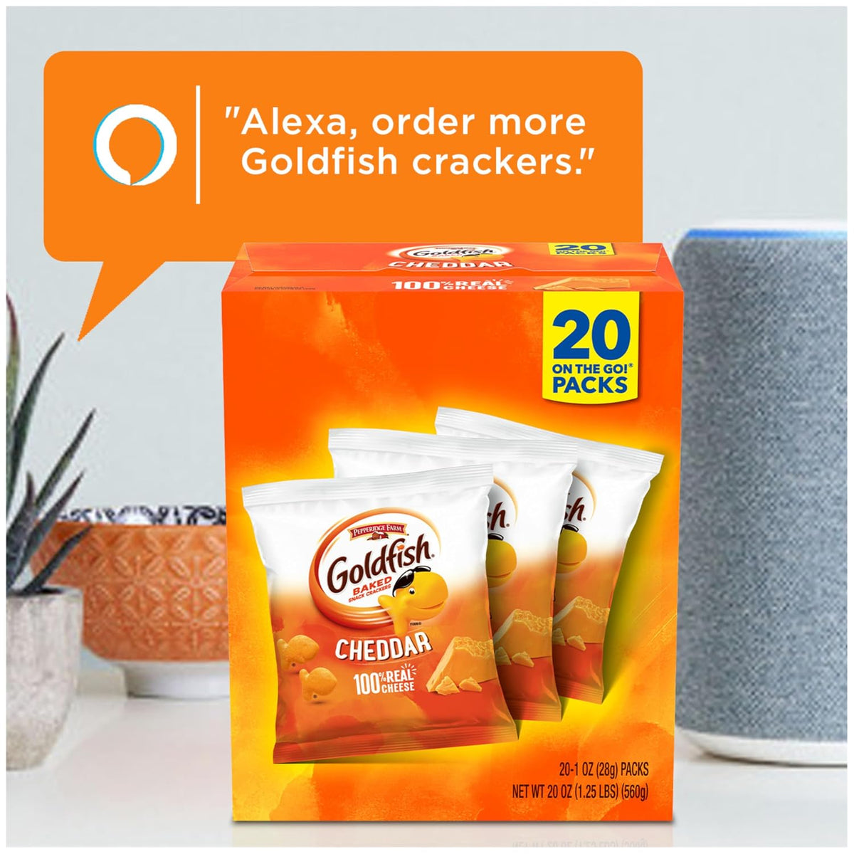 Goldfish Cheddar Crackers lunchbox snack packs