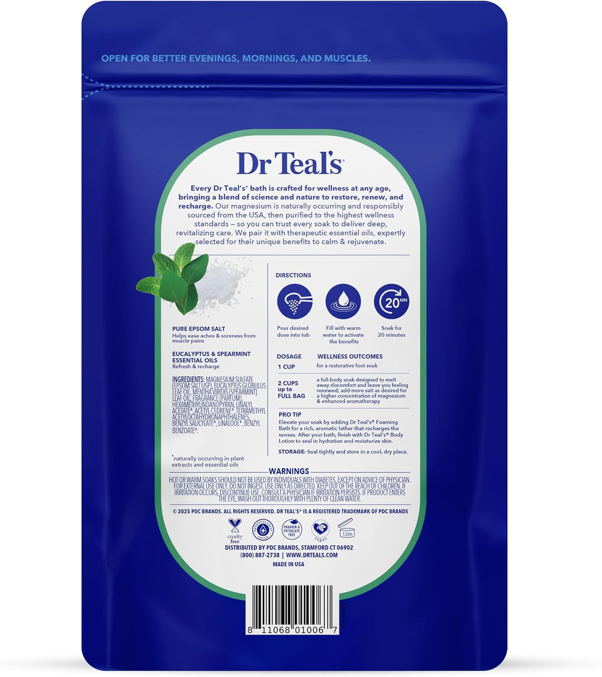 Relax and Relief bath salts with essential oils