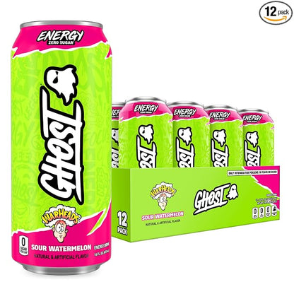 GHOST Warheads Sour Watermelon energy drink 12 pack